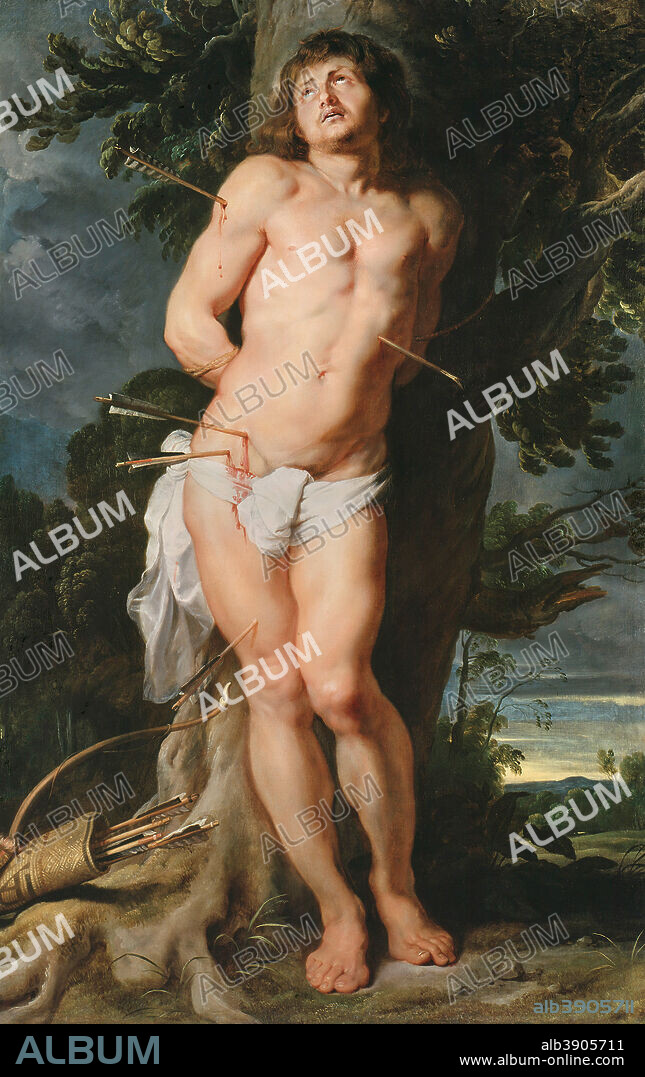 PETER PAUL RUBENS. Der heilige Sebastian / St. Sebastian. Date/Period: Ca. 1618. Painting. Oil on canvas. Height: 200 cm (78.7 in); Width: 128 cm (50.3 in).
