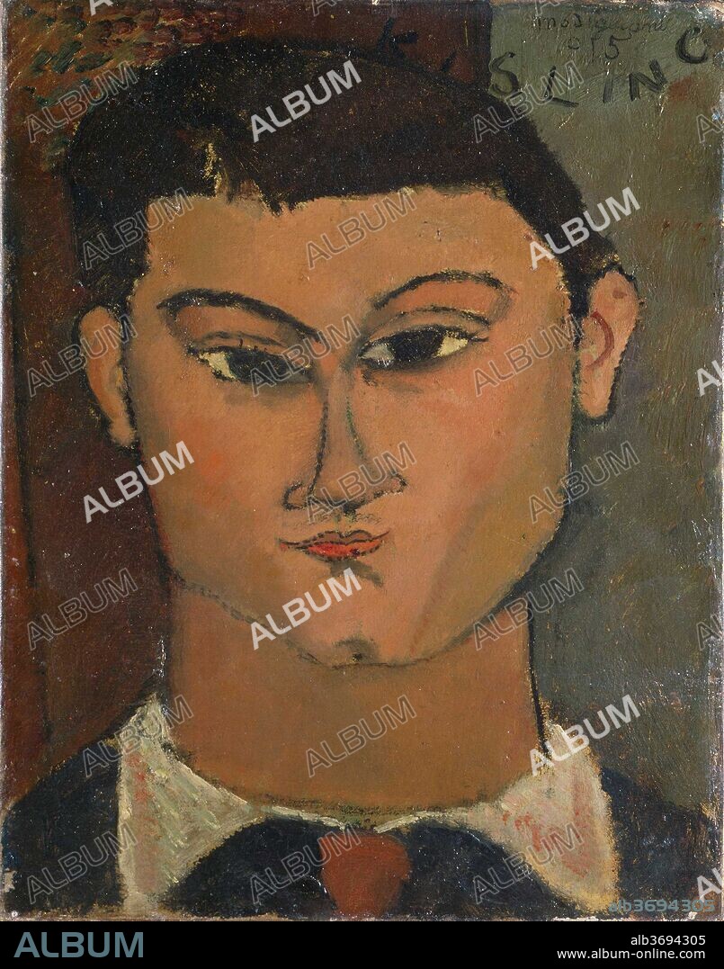 AMEDEO MODIGLIANI. Portrait of the Painter Moise Kisling (1891-1953).