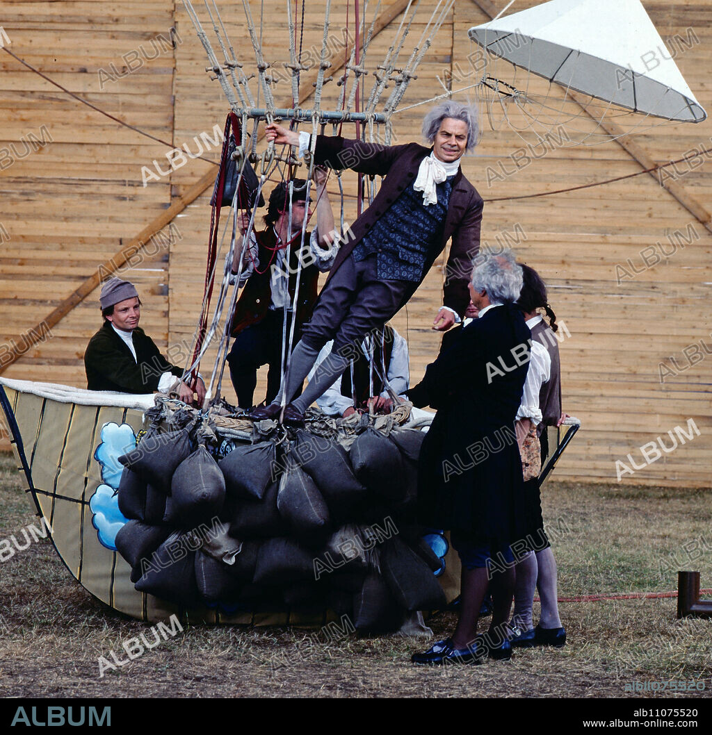 That's how they lived every day, ARD historical series, Germany, 1984, Book: Wolfgang Menge, Director: Peter Schamoni, Story: How did people live in 18th century Prussia, Episode 5, Scene with extras: Peter Brogle in a hot air balloon.