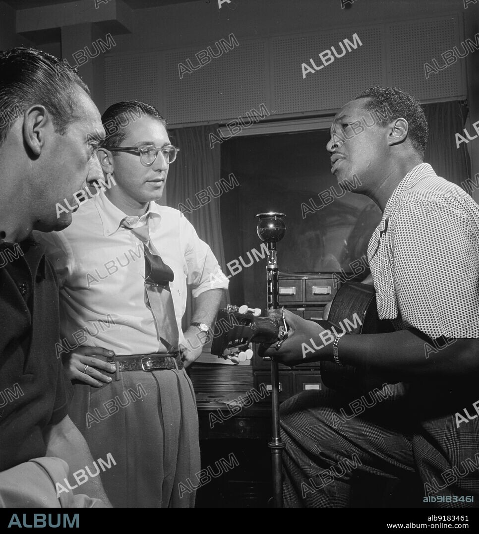 WILLIAM PAUL GOTTLIEB. Portrait of Symphony Sid and Josh White, WHOM, New York, N.Y., 1946.