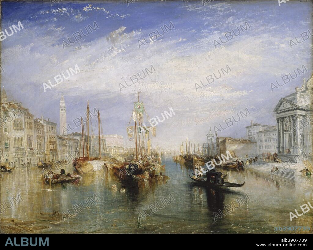 J. M. W. TURNER. The Grand Canal - Venice. Date/Period: Ca. 1835. Painting. Oil on canvas. Height: 91 cm (35.8 in); Width: 122 cm (48 in).