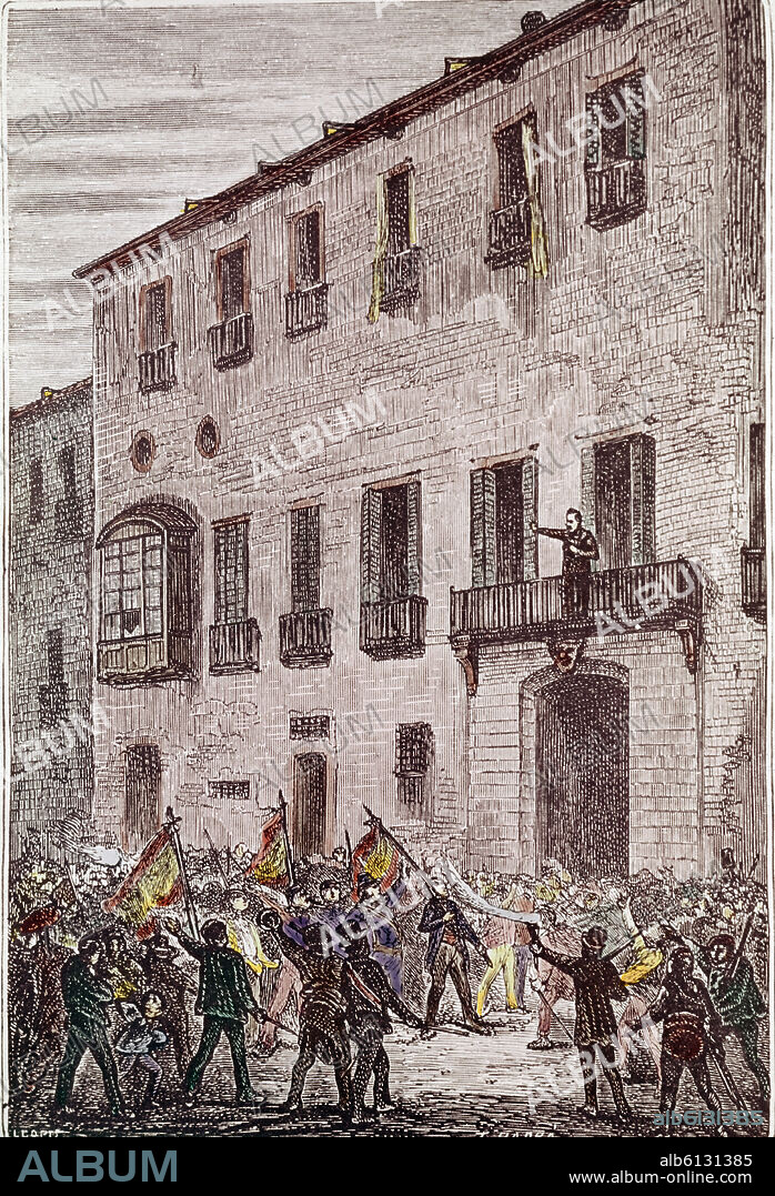 MOTIN DE BARCELONA - 1840.