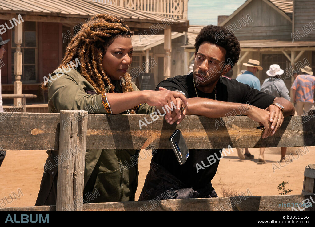 LUDACRIS and QUEEN LATIFAH in END OF THE ROAD, 2022, directed by MILLICENT SHELTON. Copyright 42 / Edmonds Entertainment.