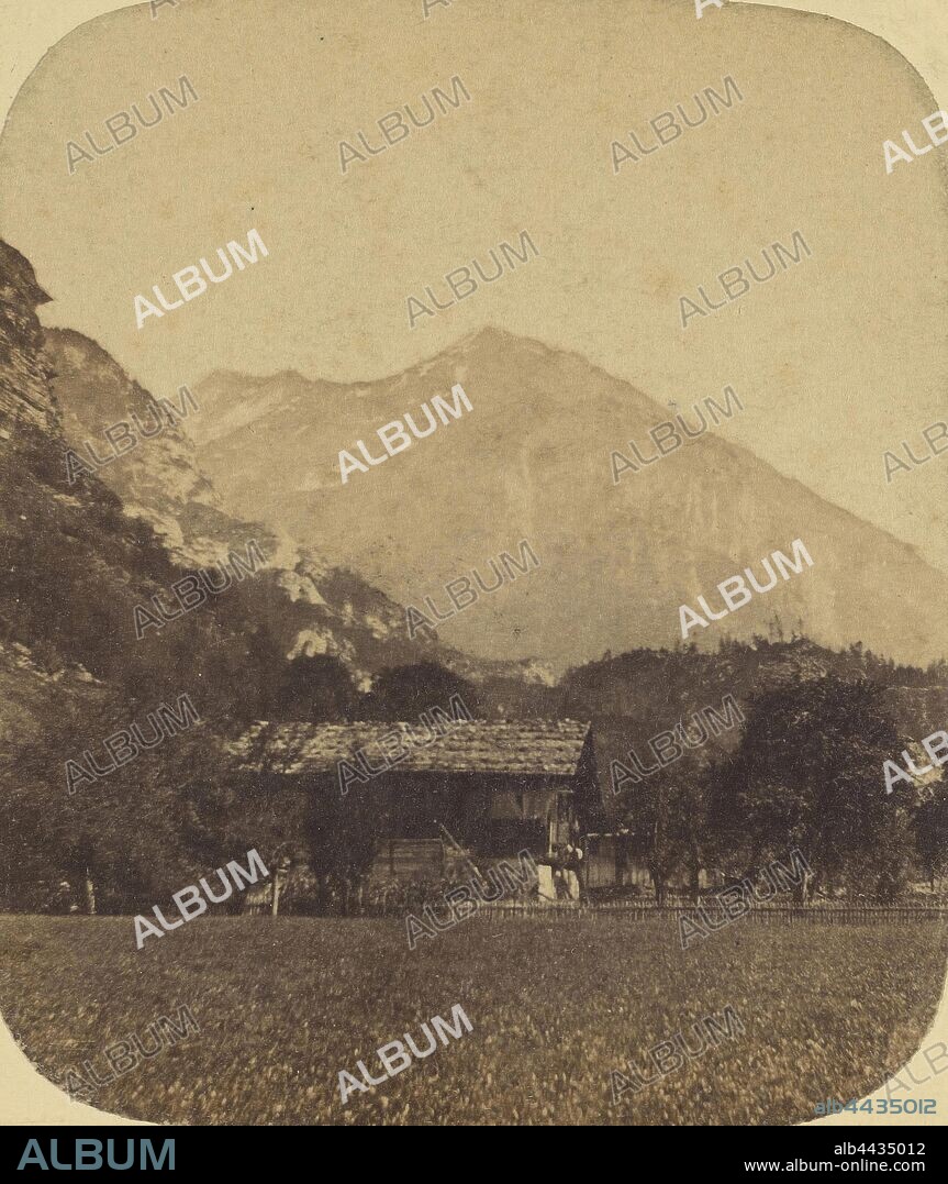 Un Chalet à Meiringen. (Suisse), Claude-Marie Ferrier (French, 1811 - 1889), about 1858, Albumen silver print.
