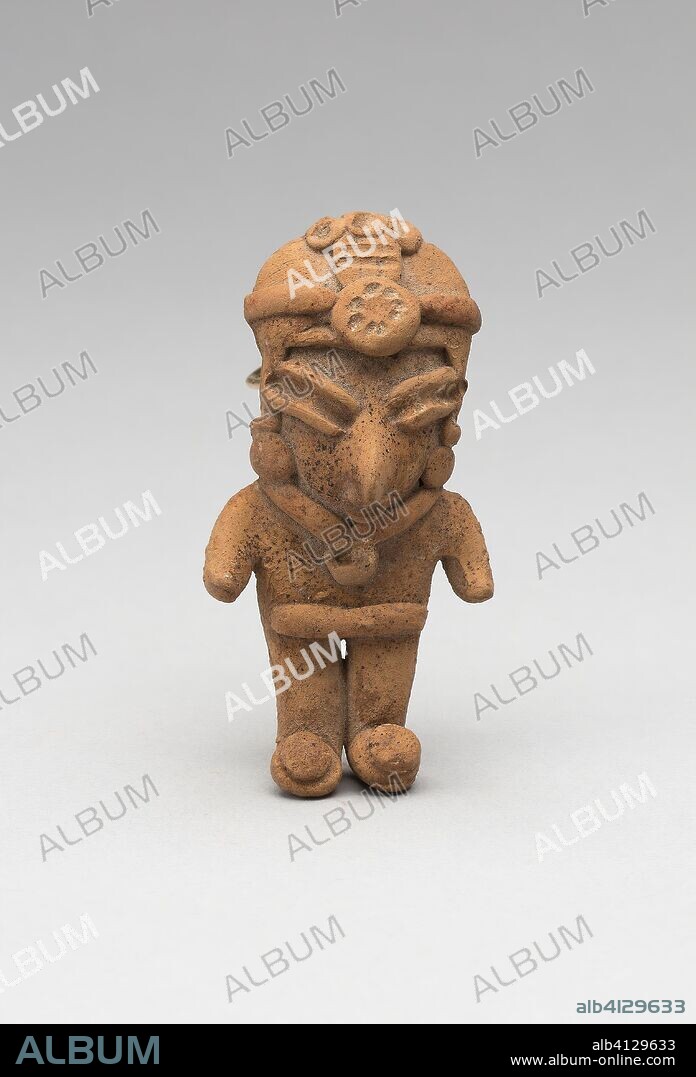 CHUPICUARO. Female Figure. Chupícuaro; Guanajuato or Michoacán, Mexico. Date: 500 BC-200 BC. Dimensions: H. 7.9 cm (3 1/8 in.). Ceramic and pigment. Origin: Mexico.