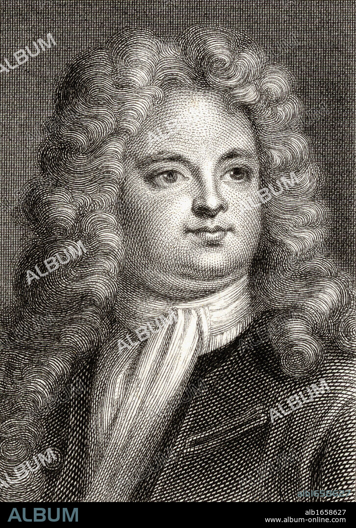 Sir Richard Steele, 1672-1729. English essayist playwright and statesman. 19th print engraved by T. Bragg from the painting by J. Richardson.