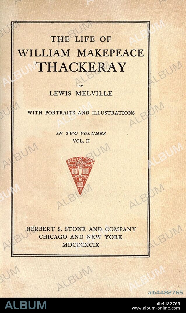 The life of William Makepeace Thackeray : Benjamin, Lewis Saul, 1874-1932.