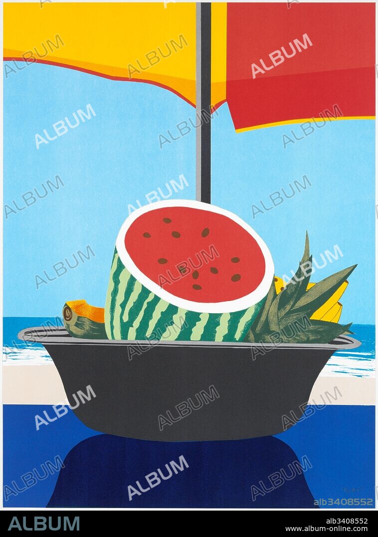 Ana Mercedes Hoyos / 'Fruta fresca (sandía)' 2005, 74x55cm, Silkscreen print on Paper.