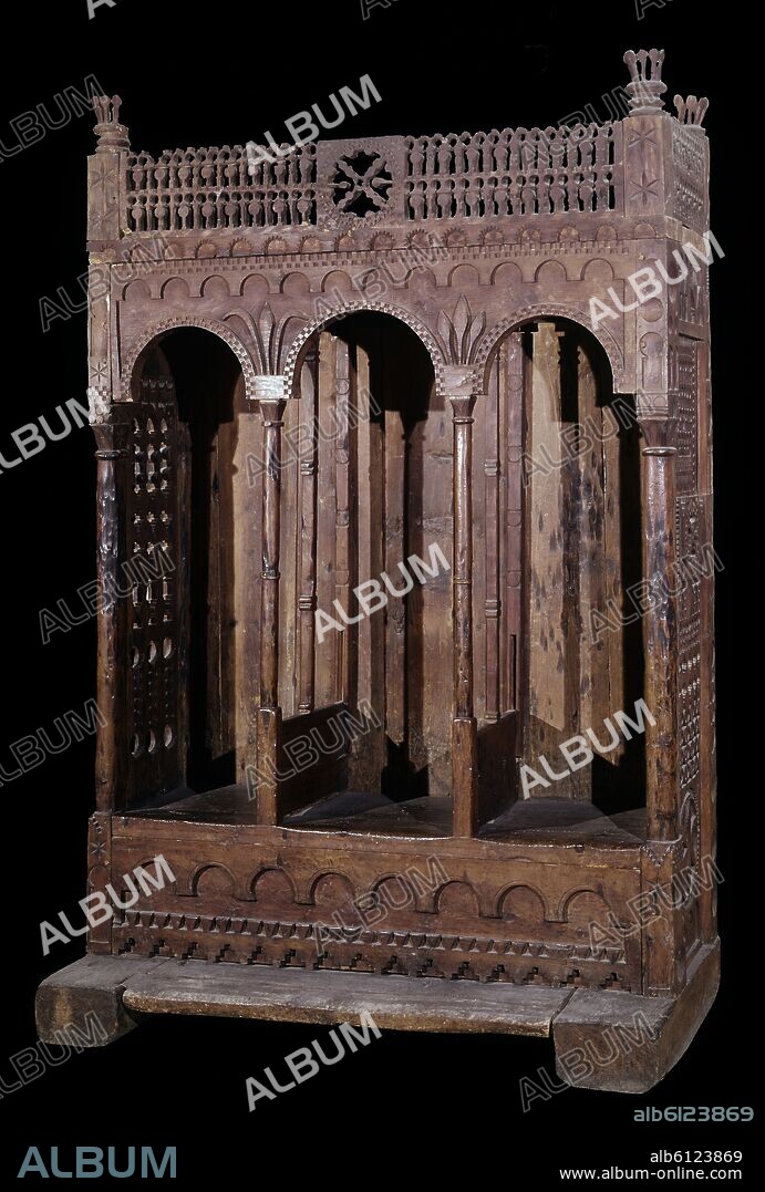 BANCO DE TAHULL PROCEDENTE DE LA IGLESIA DE SAN CLEMENTE DE TAHULL - ROMANICO ESPAÑOL.