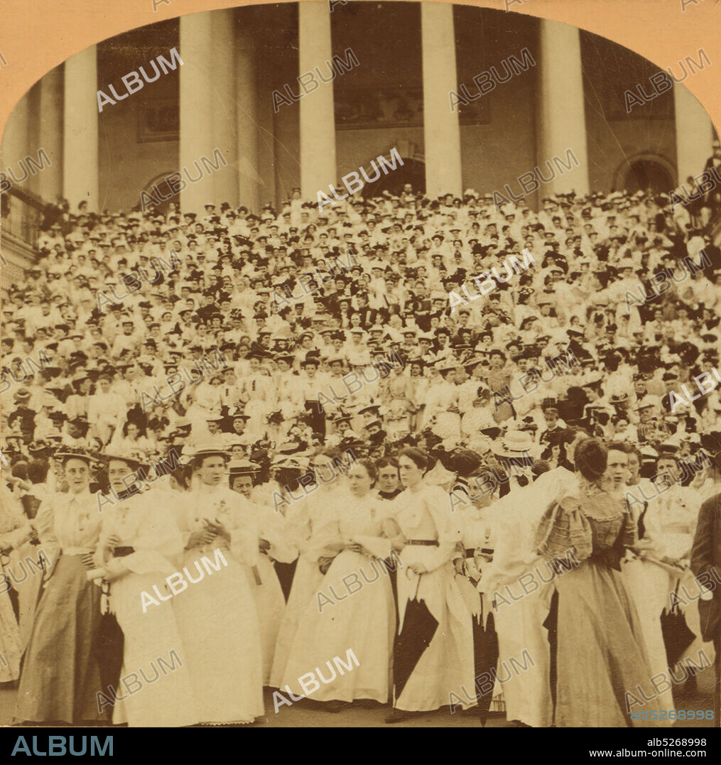 C.E. Convention, Chorus of Four Thousand Voices, East front of Capitol, Washington, D.C., Davis, James M., Kilburn, B. W. (Benjamin West) (1827-1909), United Society of Christian Endeavor, 1896, Washington (D.C.).