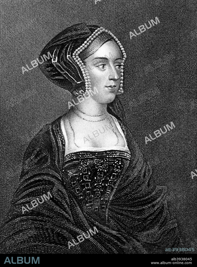 Anne Boleyn, second wife of Henry VIII, (19th century). Anne (c1504-1536) married Henry in 1533. She provided Henry with a daughter, the future Elizabeth I (1533-1603), but not the male heir he desired. Henry had Anne arrested on charges of adultery, incest and treason. Although the charges were almost certainly fabricated, Anne was found guilty and beheaded on 19 May 1536. Henry married his third wife, Jane Seymour, the day after Anne's execution.