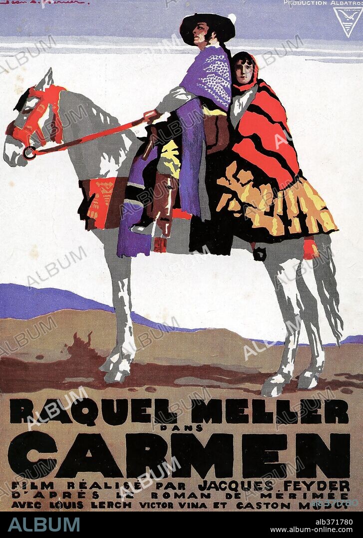 Poster of CARMEN, 1926, directed by JACQUES FEYDER.