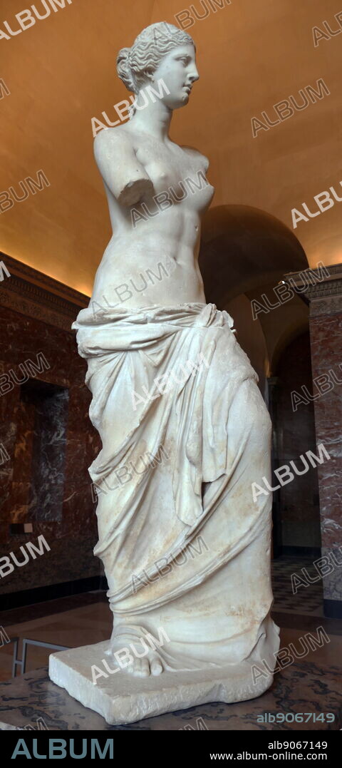 Marble sculpture known as the Venus de Milo by Alexandros of Antioch. Alexandros of Antioch a Greek sculptor of the Hellenistic age.
