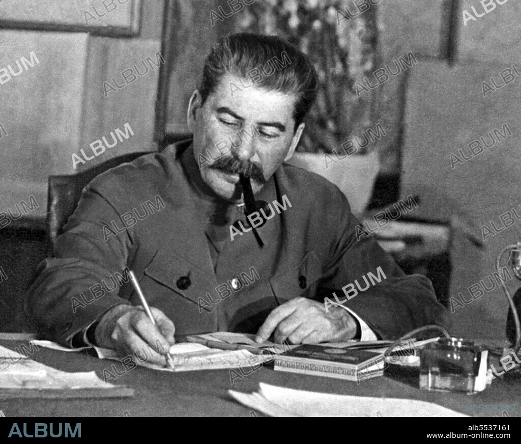 Joseph Vissarionovich Stalin (18 December 1878 – 5 March 1953) was the first General Secretary of the Communist Party of the Soviet Union's Central Committee from 1922 until his death in 1953. While formally the office of the General Secretary was elective and was not initially regarded as top position in the Soviet state, after Vladimir Lenin's death in 1924, Stalin managed to consolidate more and more power in his hands, gradually putting down all opposition groups within the party. Stalin's idea of socialism in one country became the primary line of the Soviet politics. He dominated Soviet politics and the USSR through the Great Purges of the 1930s, then the catastrophic Second World War, remaining in power until his death in 1953.