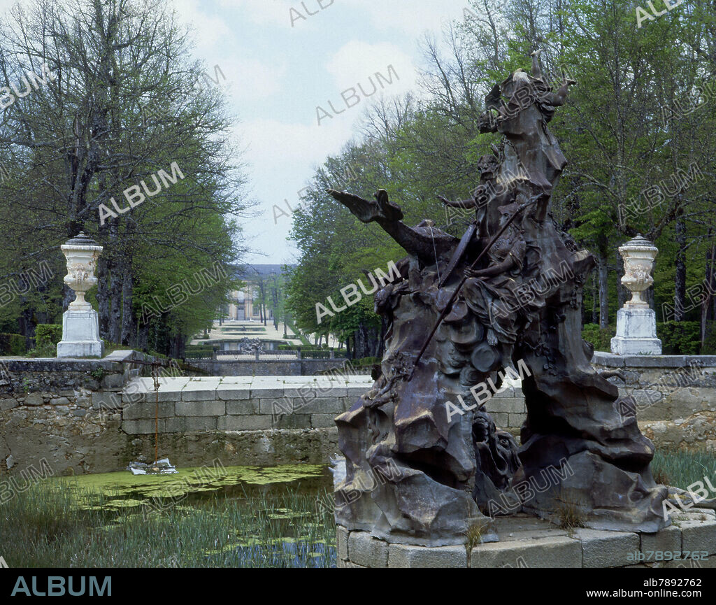 JARDIN-FUENTE DE PROMETEO LIBERTANDO A ANDROMEDA.
