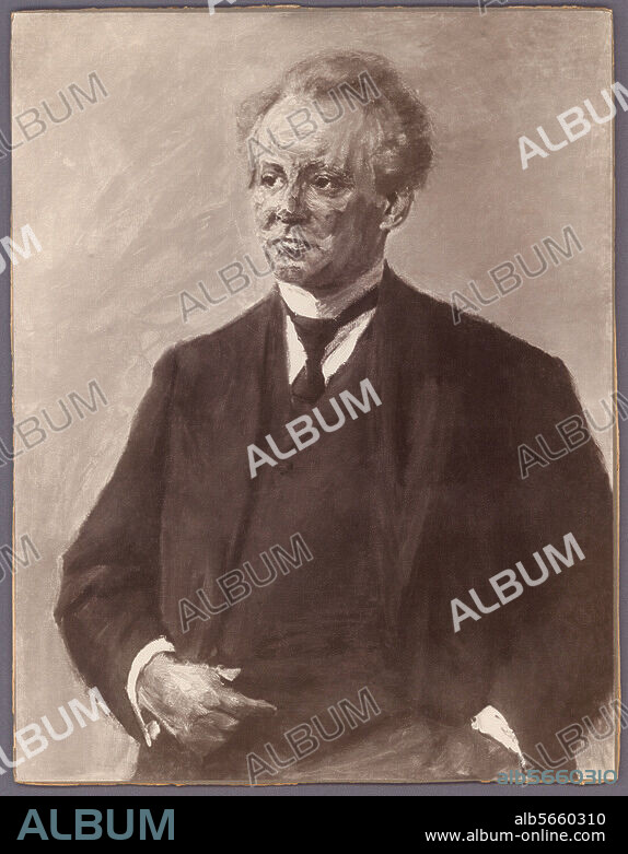 Borchardt, Ludwig égyptologue et archéologue, a fondé l'institut allemand d'archéologie au Caire. Berlin 5.10.1863 - Paris 12.8.1938. Portrait. Peinture, 1910, de Max Liebermann. (1847-1935), Huile sur toile, 89 × 71 cm.
