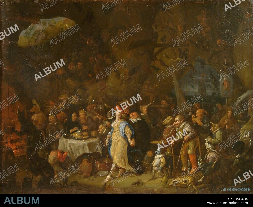 HEEMSKERK, EGBERT VAN, THE YOUNGER. Luther in Hell.