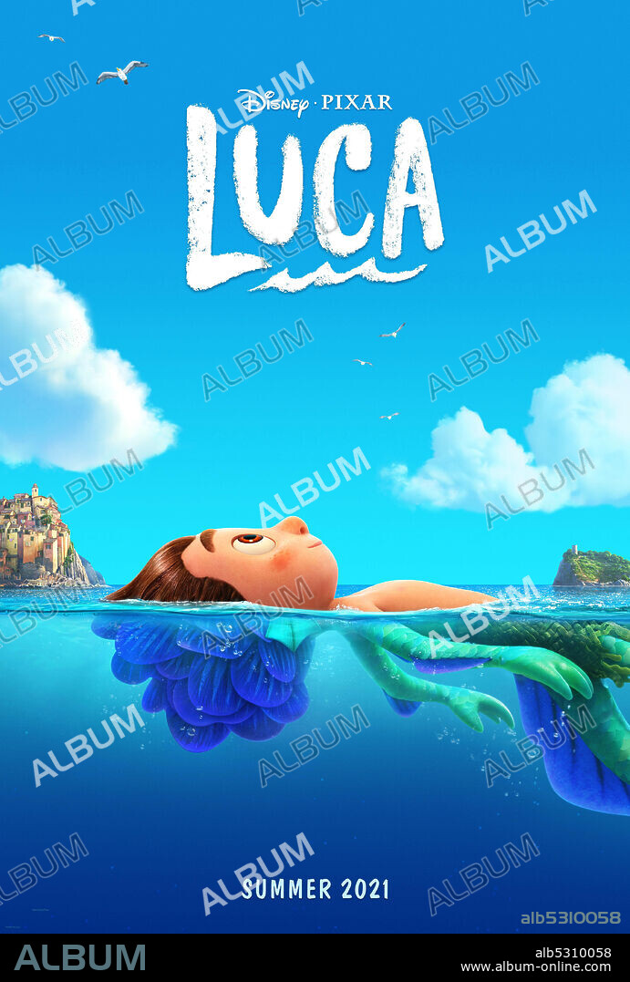Affiche de LUCA, 2021, réalisé par ENRICO CASAROSA. Copyright Pixar Animation Studios / Walt Disney Pictures.
