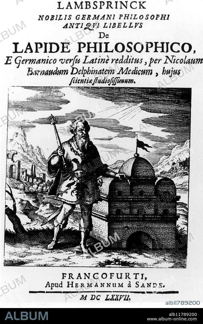 Lambsprinck's DE LAPIDE PHILOSOPHICO, 1677. - © Topfoto / Fortean.
