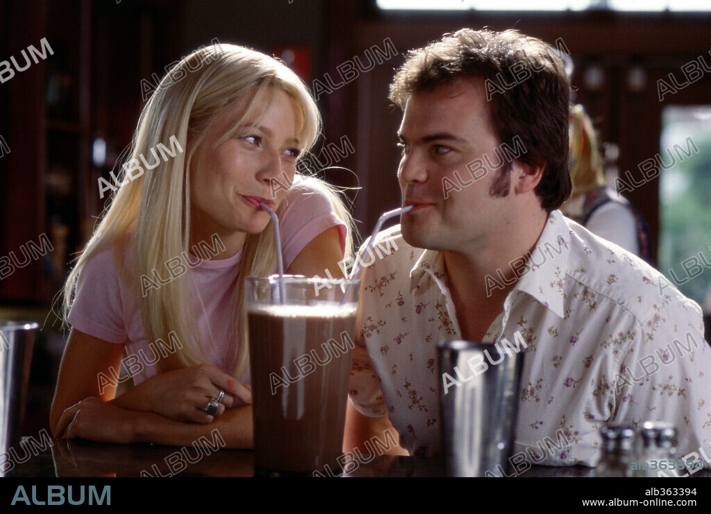 GWYNETH PALTROW und JACK BLACK in SHALLOW HAL, 2001, unter der Regie von BOBBY & PETER FARRELLY, BOBBY FARRELLY und PETER FARRELLY. Copyright 20TH CENTURY FOX / WATSON, GLEN.