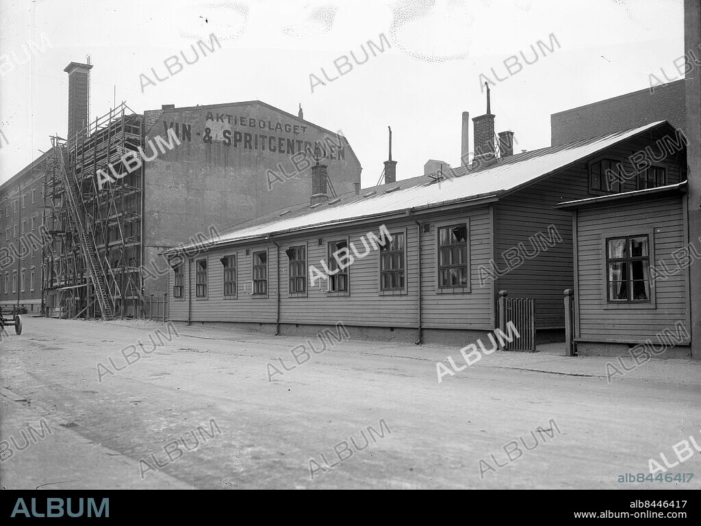 Göteborg 1927-11-21 - Mårten Krakowgatan - Hultmans holme - Vin & Spritcentralen *** Local Caption *** GT - Låda 2011-06. KAMERAREPORTAGE.