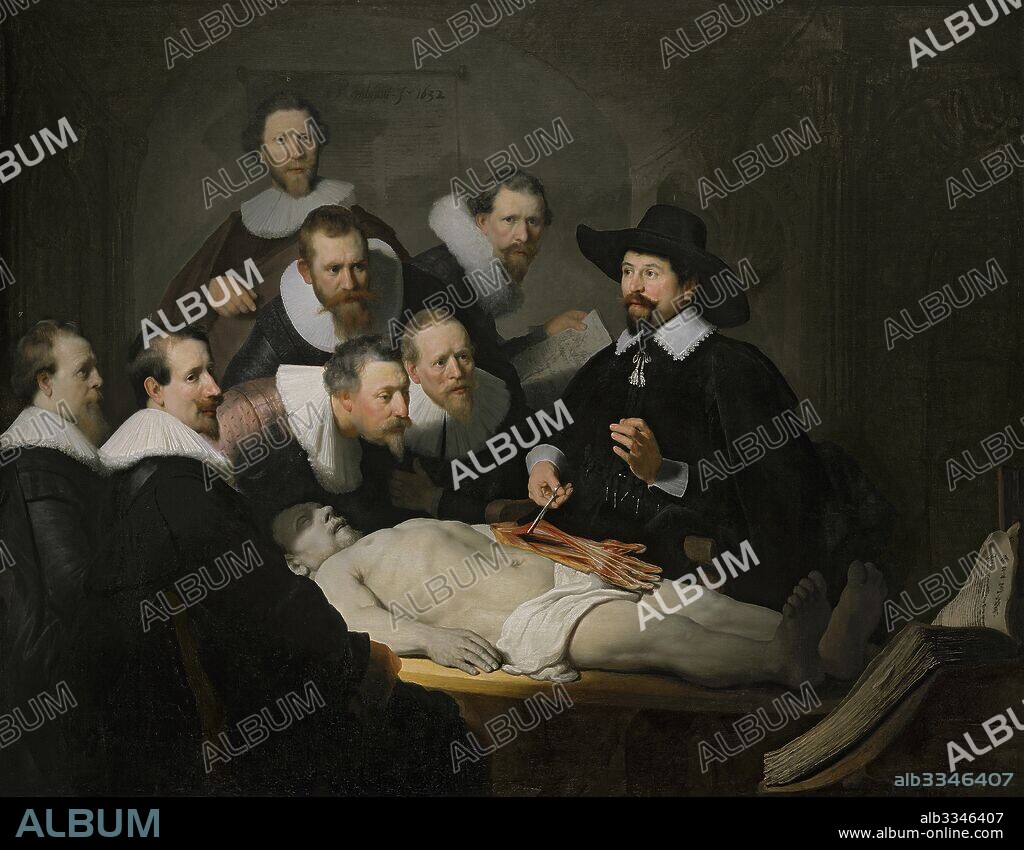 REMBRANDT VAN RHIJN. The Anatomy Lesson of Dr. Nicolaes Tulp.