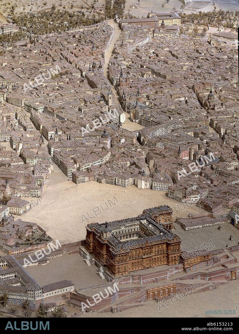 GIL DE PALACIO LEON. MAQUETA DEL PALACIO REAL 1830.