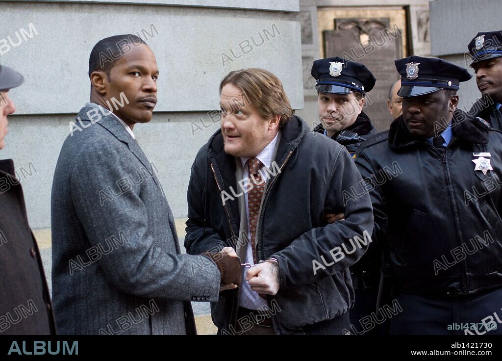 CHRISTIAN STOLTE y JAMIE FOXX en UN CIUDADANO EJEMPLAR, 2009 (LAW ABIDING CITIZEN), dirigida por F. GARY GRAY. Copyright WARP FILMS.