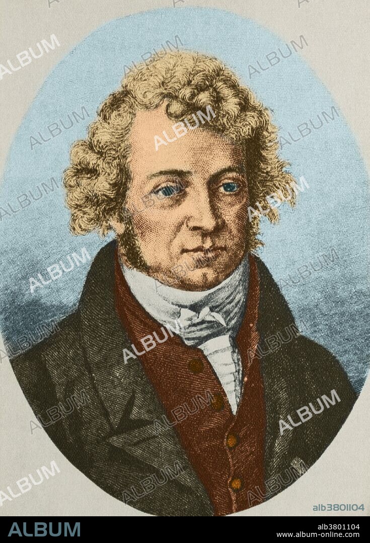 Andre Marie AmpÃ¨re (January 20, 1775 - June 10, 1836) French physicist, chemist, and mathematician. AmpÃ¨re established the relations between electricity and magnetism, and in developing the science of electromagnetism, or, as he called it, electrodynamics. In 1820 he demonstrated that parallel wires carrying currents attract or repel each other, depending on whether currents are in the same (attraction) or in opposite directions (repulsion). This laid the foundation of electrodynamics. AmpÃ¨re developed a mathematical theory which not only described the electromagnetic phenomena already observed, but also predicted many new ones. A law of electromagnetism and unit of measurement of electric current are named after him: Ampere's Law and the ampere. He died in 1836 at the age of 61. His name is one of the 72 names inscribed on the Eiffel Tower.