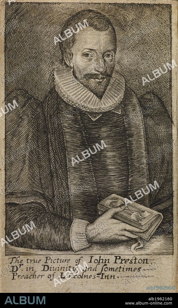Portrait of John Preston, a churchman and writer of sermons. . The Saints Submission and Sathans Overthrow. Or sermons on James 4. 7. P. Cole. London, 1638. Source: 1112.a.6 frontispiece. Language: English.