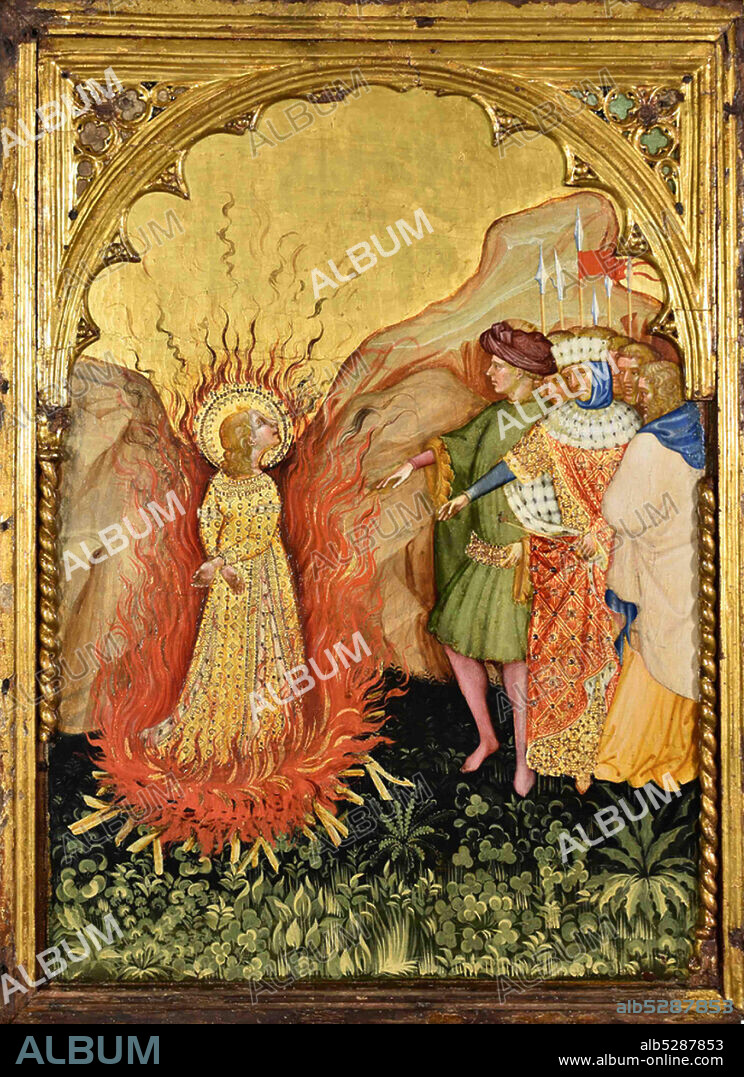 JACOBELLO DEL FIORE. Martyrdom of Saint Lucy.