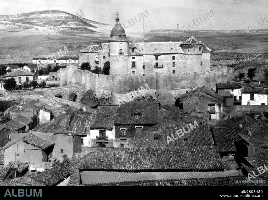 1940. Vista general del archivo nacional de Simancas (Valladolid).