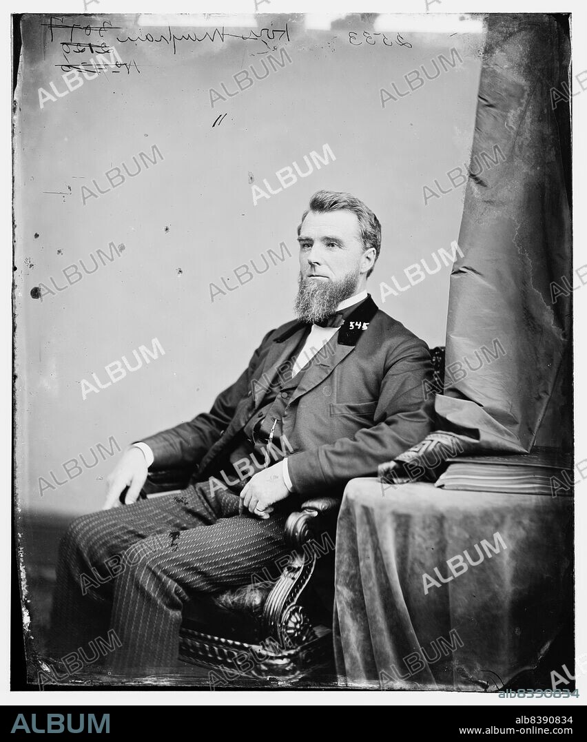 Hon. Stephen Lorenzo Mayham of N.Y., between 1860 and 1875. [Lawyer and politician: justice of the New York Supreme Court; president of the Schoharie Valley Railroad Company].