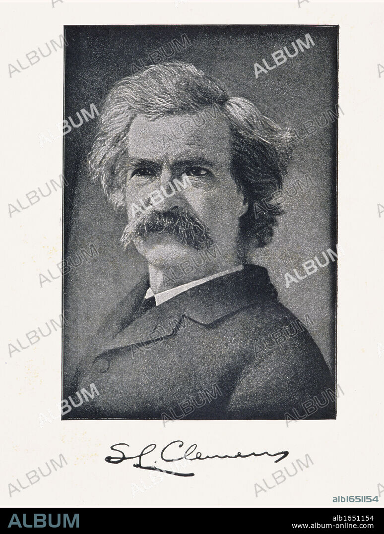 Mark Twain pseudonym of Samuel Langhorne Clemens 1835 to 1910 American author.