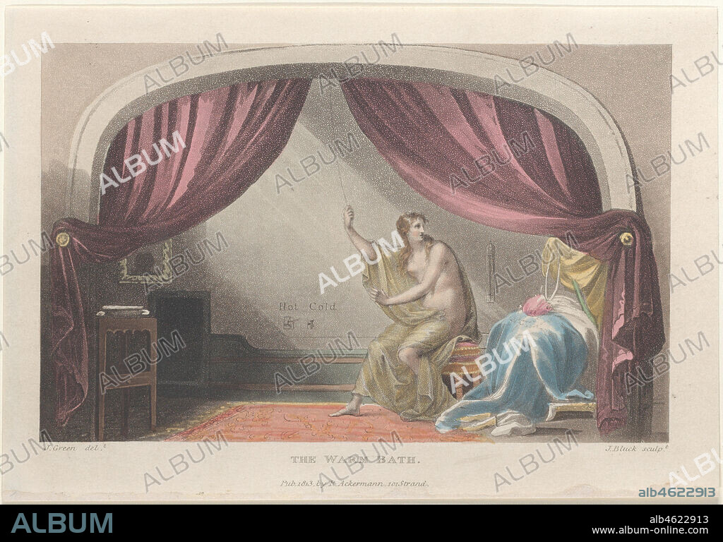 J. BLUCK and JOSEPH CONSTANTINE STADLER. The Warm Bath, from "Poetical Sketches of Scarborough", 1813.