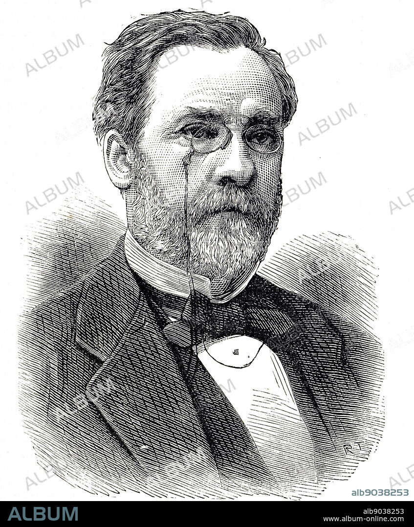 Portrait of Louis Pasteur (1822-1895) a French biologist, microbiologist and chemist. Dated 19th century.