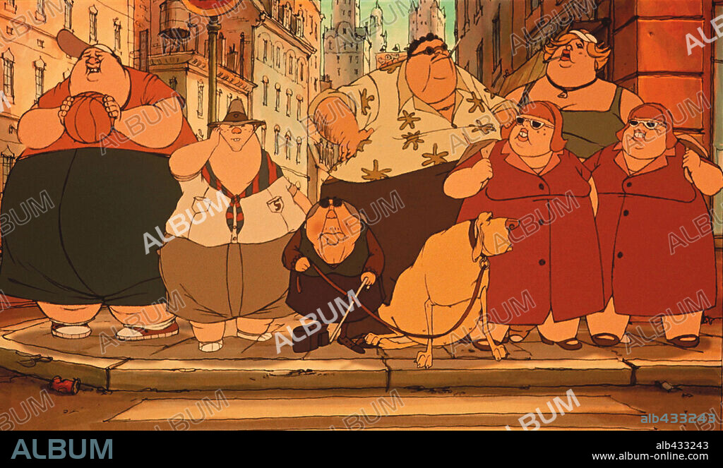 BIENVENIDOS A BELLEVILLE, 2003 (TRIPLETTES DE BELLEVILLE), dirigida por SYLVAIN CHOMET. Copyright LES ARMASTEURS/FRANCE 3 CINEMA/RGP FRANCE/PRODUCTION CHAMPIO.