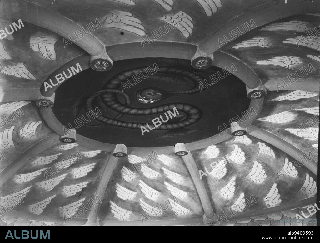 Hugo Simberg, 24.6.1873, Hamina, 12.7.1917, Ähtäri, Tampere St. John's Church, vault, interior, St. John's Church, snake, apple, Paradise, Tampere Cathedral, Other persons, Photography in Finland around 1900.