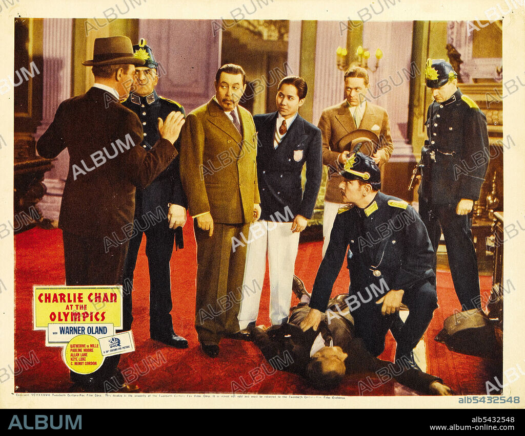 WARNER OLAND in CHARLIE CHAN AT THE OLYMPICS, 1937, directed by H. BRUCE HUMBERSTONE. Copyright Twentieth Century-Fox.