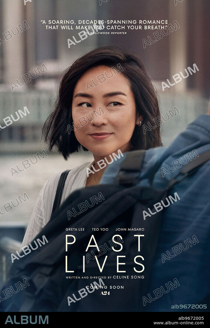 Poster de VIDAS PASADAS, 2023 (PAST LIVES), dirigida por CELINE SONG. Copyright A24 / CJ Entertainment.