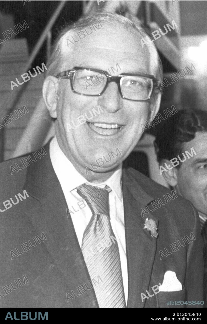Mr Derrick Ashe, Britains's recalled Ambassador to Argentina at London Gatwick airport this afternoon on his arrival from South America. Mr Ashe was recalled last week by Foreign Secretary Mr James Callghan "for consultations.". The recall came a few days after Argentina announced it was keeping its own Ambassador to Britian in Buenos Aires. 20 January 1975.