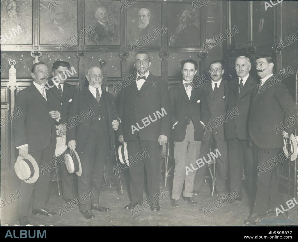 Madrid, 06/06/1919. En el Ateneo. El notable publicista catalán y colaborador de ABC, don José Antich (X), después de su interesante conferencia «Solución a los problemas de España».