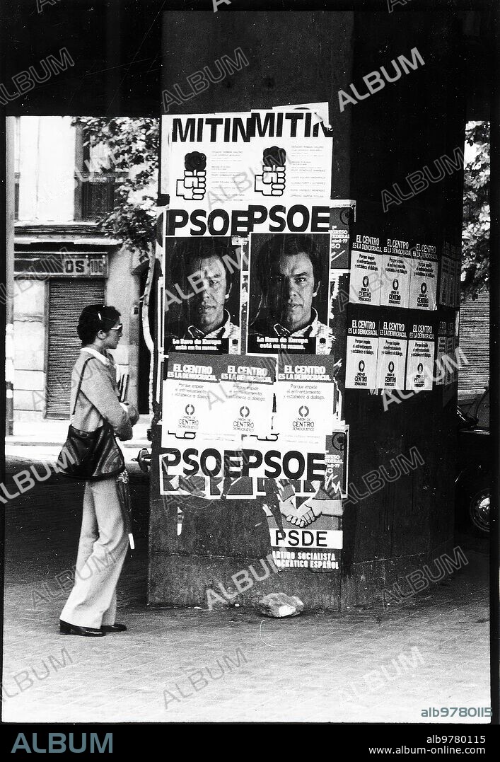 Cartel electoral del PSOE para las elecciones de 1977.