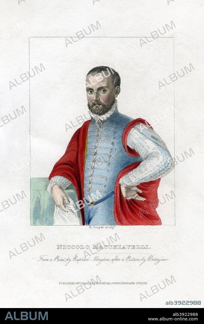 Niccolo Machiavelli, Italian Renaissance political philosopher. Born in Florence, Machiavelli (1469-1527) is most famous for his treatises on realist politics, The Prince, and on republicanism, Discourses on Livy. His work profoundly influenced later political philosophers including Hobbes and Rousseau.