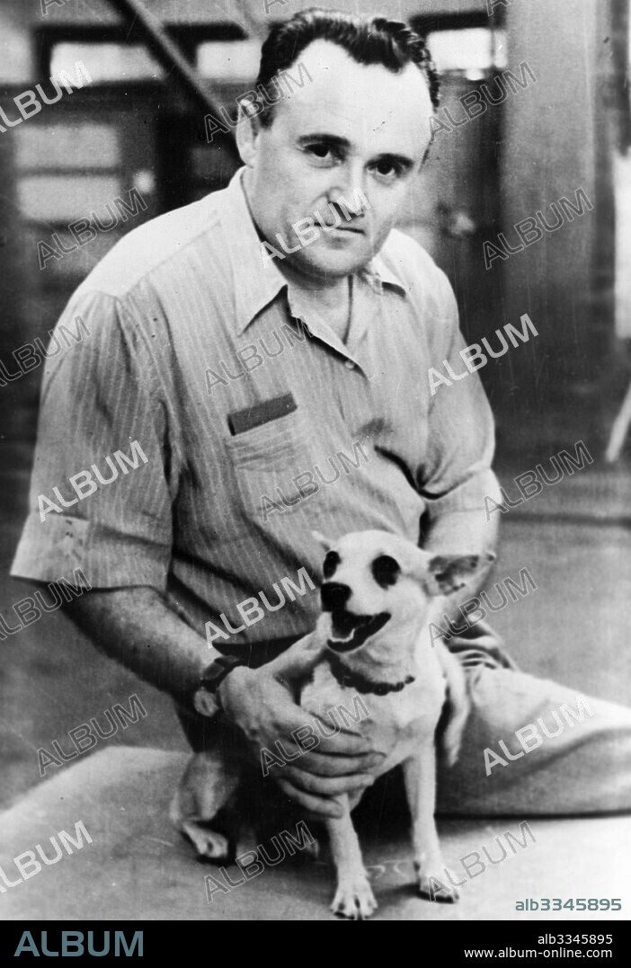 ANONYMOUS. Sergei Pavlovich Korolev (1907-1966) and Strelka.
