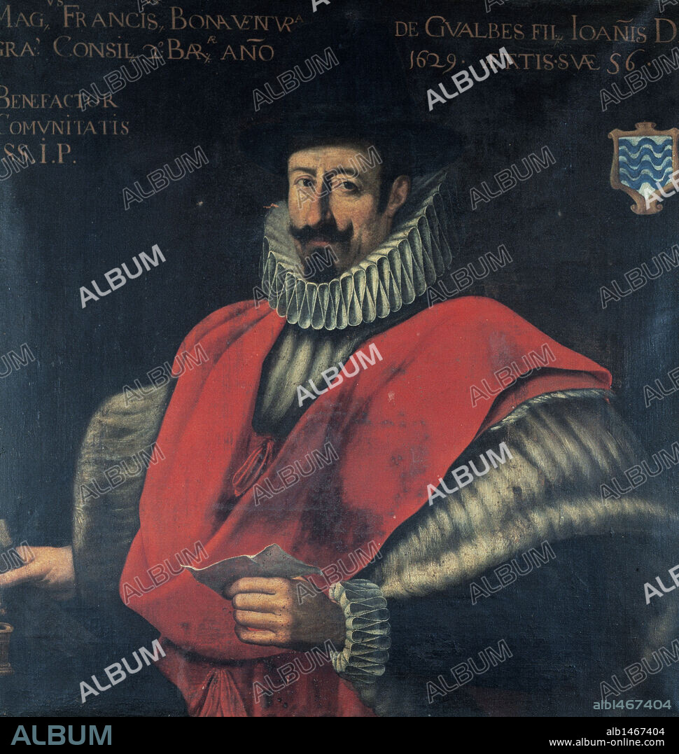 BONAVENTURA DE GUALBES, FRANCESC. Militar y "Conseller en Cap " del Concell de Cent de la Gereralitat de Catalunya en el 1615. Museo de Historia de la Ciudad de Barcelona. Museo de Historia de la Ciudad. Barcelona. Cataluña, España.