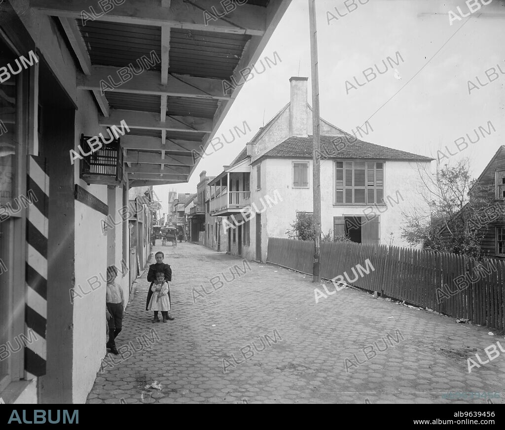 WILLIAM H. JACKSON. St. George Street, St. Augustine, Fla., (c1894?).