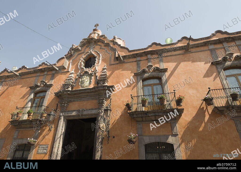 La Casa de la Marquesa Hotel in Santiago de Queretaro (Queretaro), a UNESCO World Heritage Site, Queretaro State, Mexico, North America.