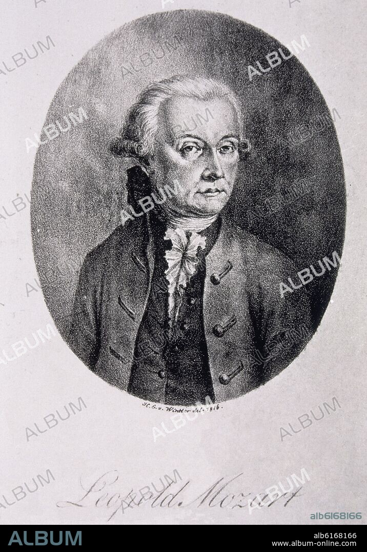LEOPOLDO MOZART (1719-1878) PADRE DE WOLFGANG AMADEUS MOZART.