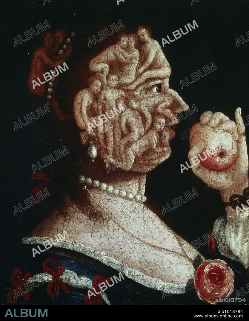 Eve  16th C.  Giuseppe Arcimboldi (1527-1593/Italian)  Dreyfus Bank Collection, Basel, Switzerland.